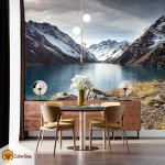 Fototapetai "Dark blue lake" Fototapetai | Colorbee.lt
